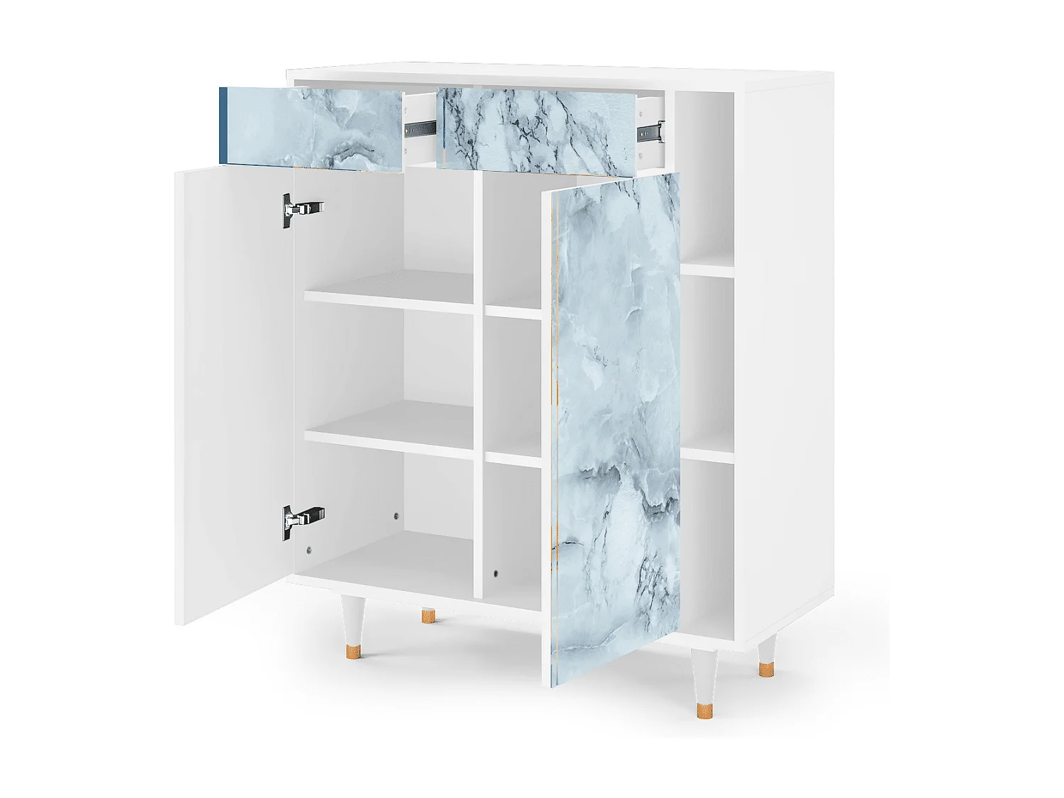 Dressoir - 96х110х41 cm - BS6 - Glacial Colour, Wit