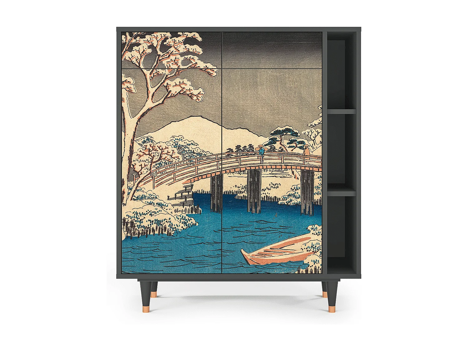 Buffet - 96х110х41 cm - BS6 - Katabira River, Anthracite