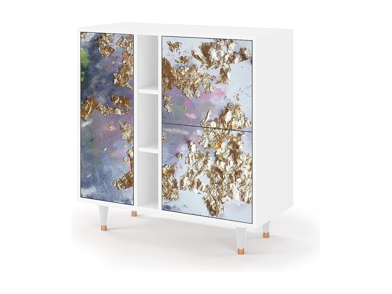 Kredens - 94х96х41 cm - BS5 - Planet Earth, Biały