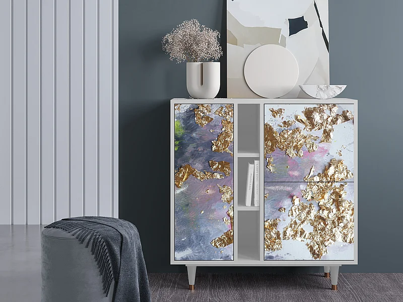 Kredens - 94х96х41 cm - BS5 - Planet Earth, Biały