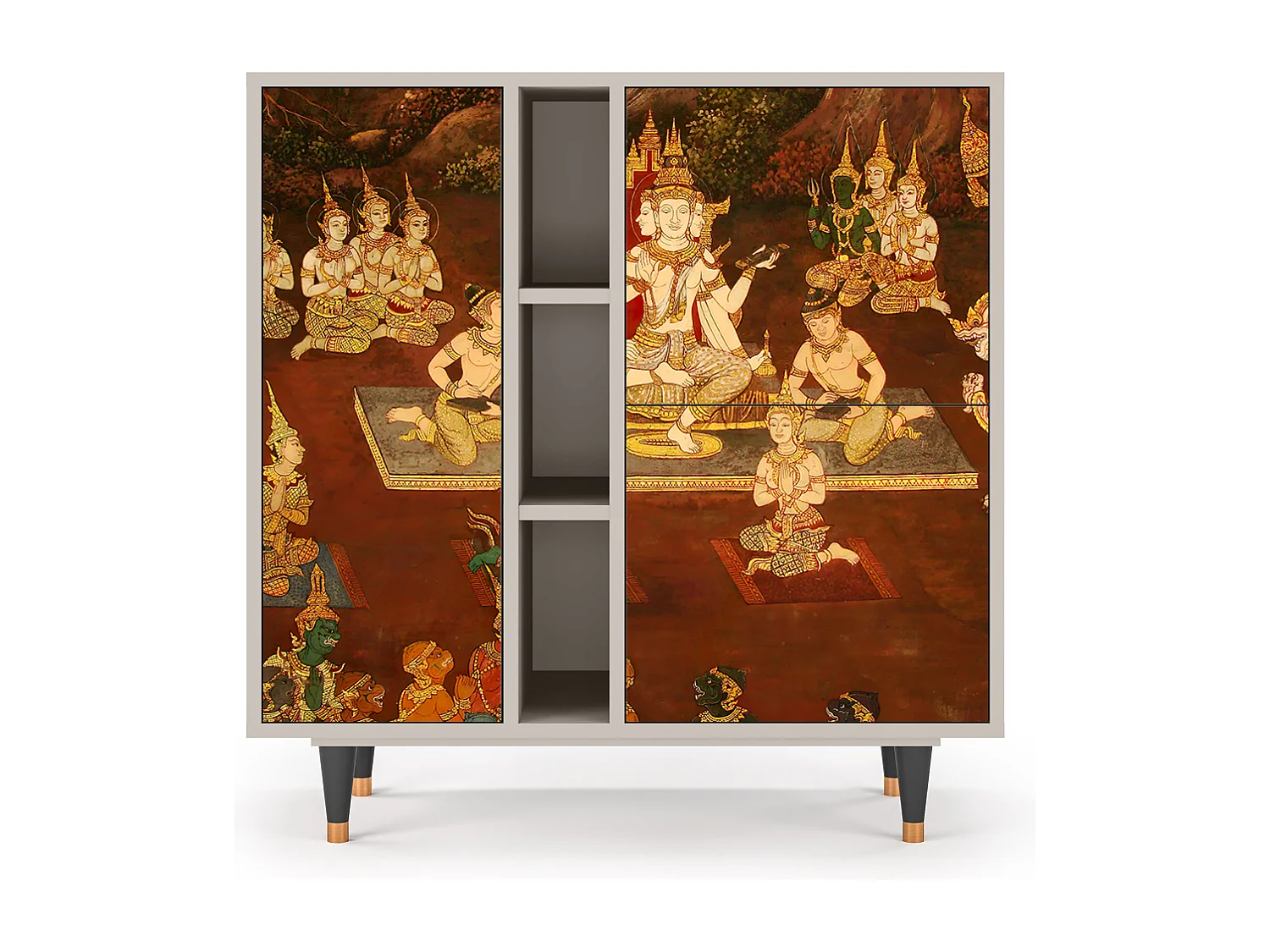 Kredens - 94х96х41 cm - BS5 - Malyavan, Piaskowy