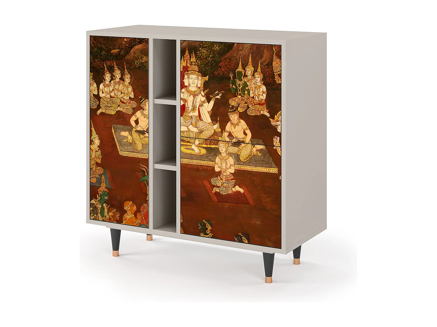 Kredens - 94х96х41 cm - BS5 - Malyavan, Piaskowy