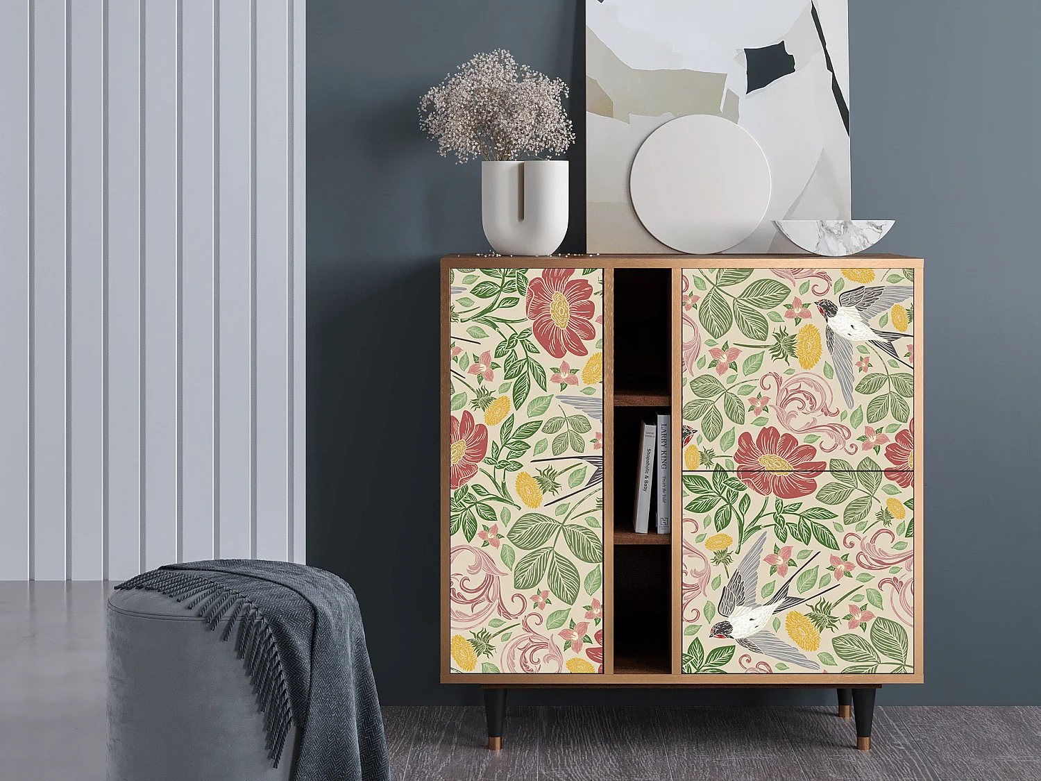 Buffet - 94х96х41 cm - BS5 - Spring Swallow, Noyer