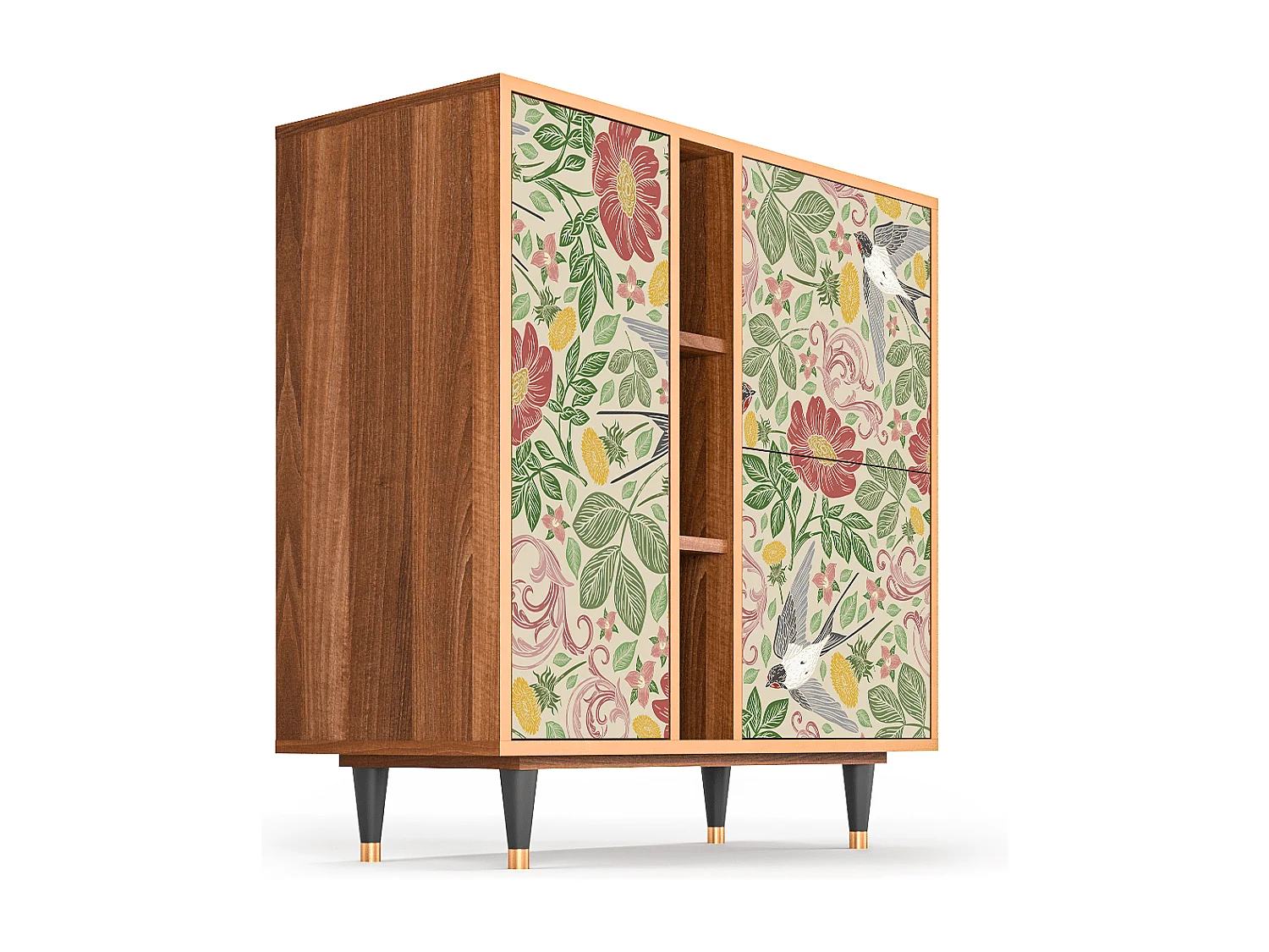 Credenza - 94х96х41 cm - BS5 - Spring Swallow, Noce