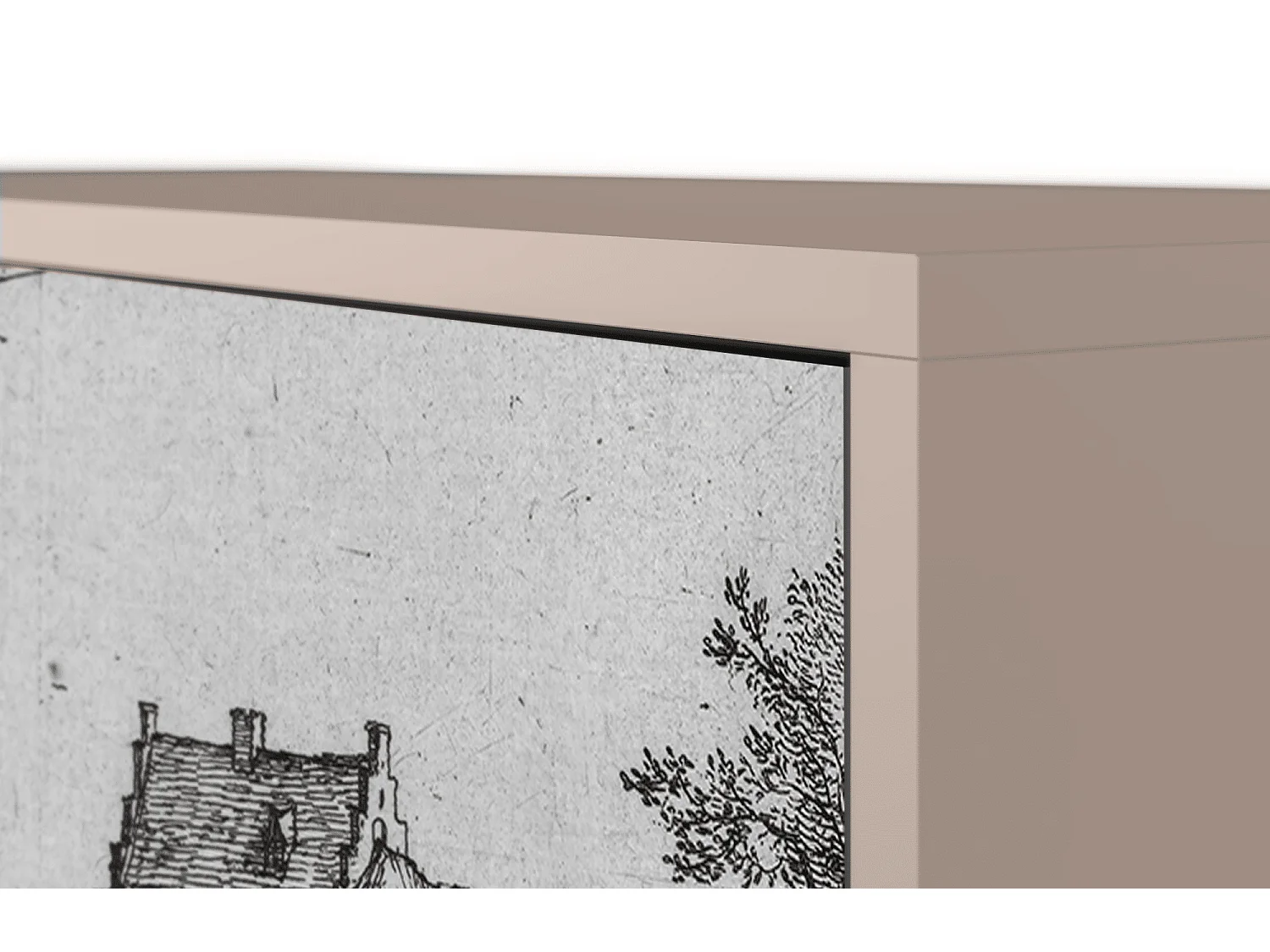 Aparador - 115х84х41 cm - S3 - Farms in a Village, Latte