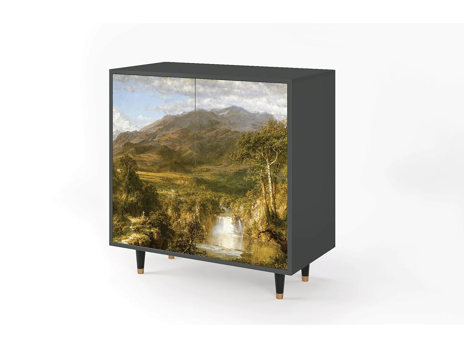 Kredens - 94x96x48 cm - BS3 - The Heart of the Andes , Antracyt