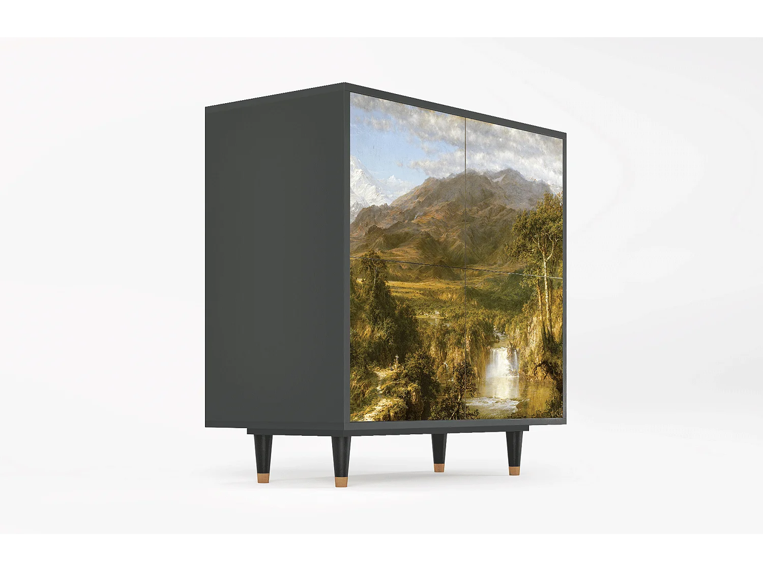 Kredens - 94x96x48 cm - BS3 - The Heart of the Andes , Antracyt