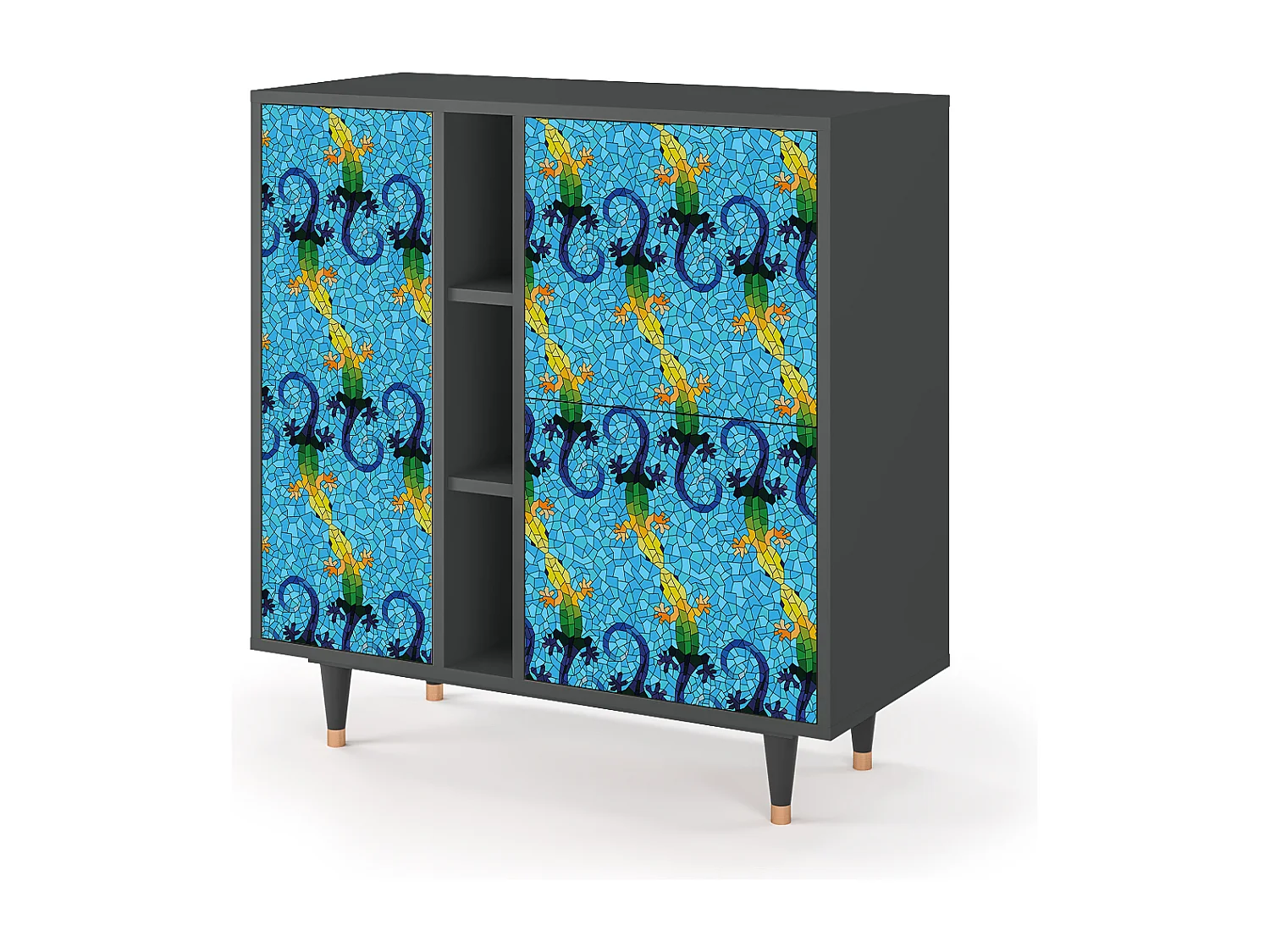 Buffet - 94х96х41 cm - BS5 - Gaudi's Lizard, Anthracite