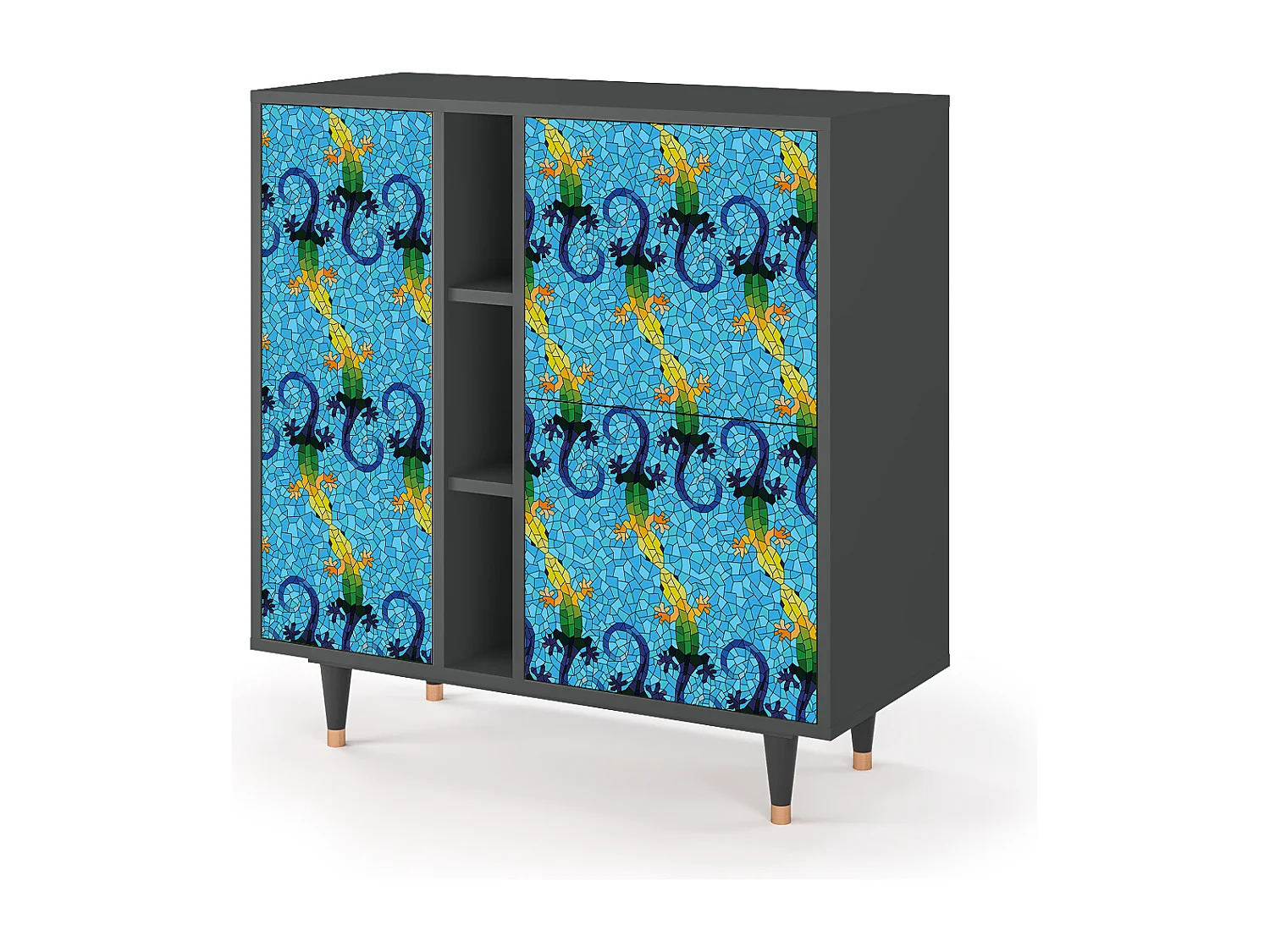 Buffet - 94х96х41 cm - BS5 - Gaudi's Lizard, Anthracite