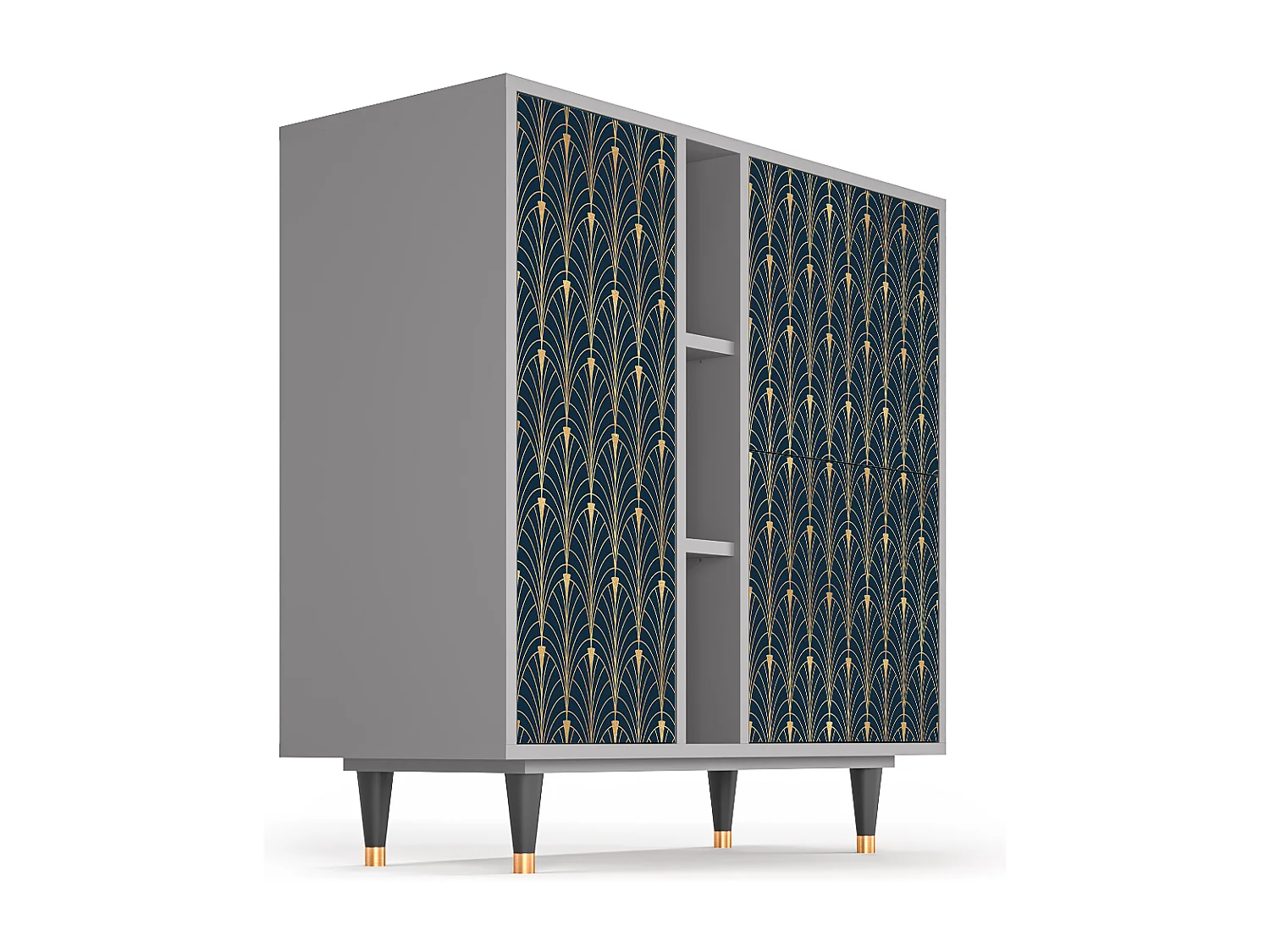 Buffet - 94х96х41 cm - BS5 - Flower of the Nile, Gris