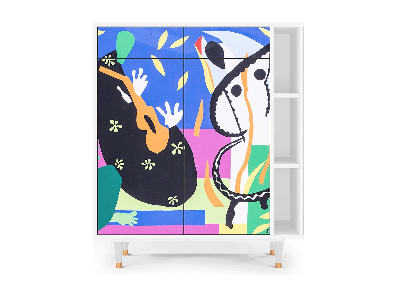 Sideboard - 96х110х41 cm - BS6 - La Tristesse du Roi, Weiß