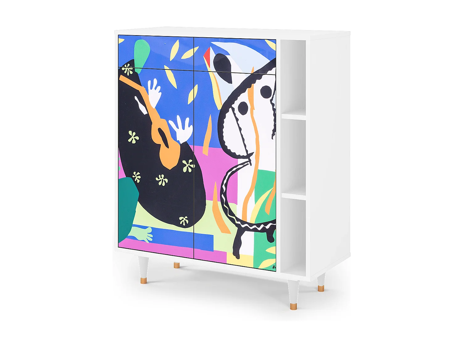 Sideboard - 96х110х41 cm - BS6 - La Tristesse du Roi, Weiß