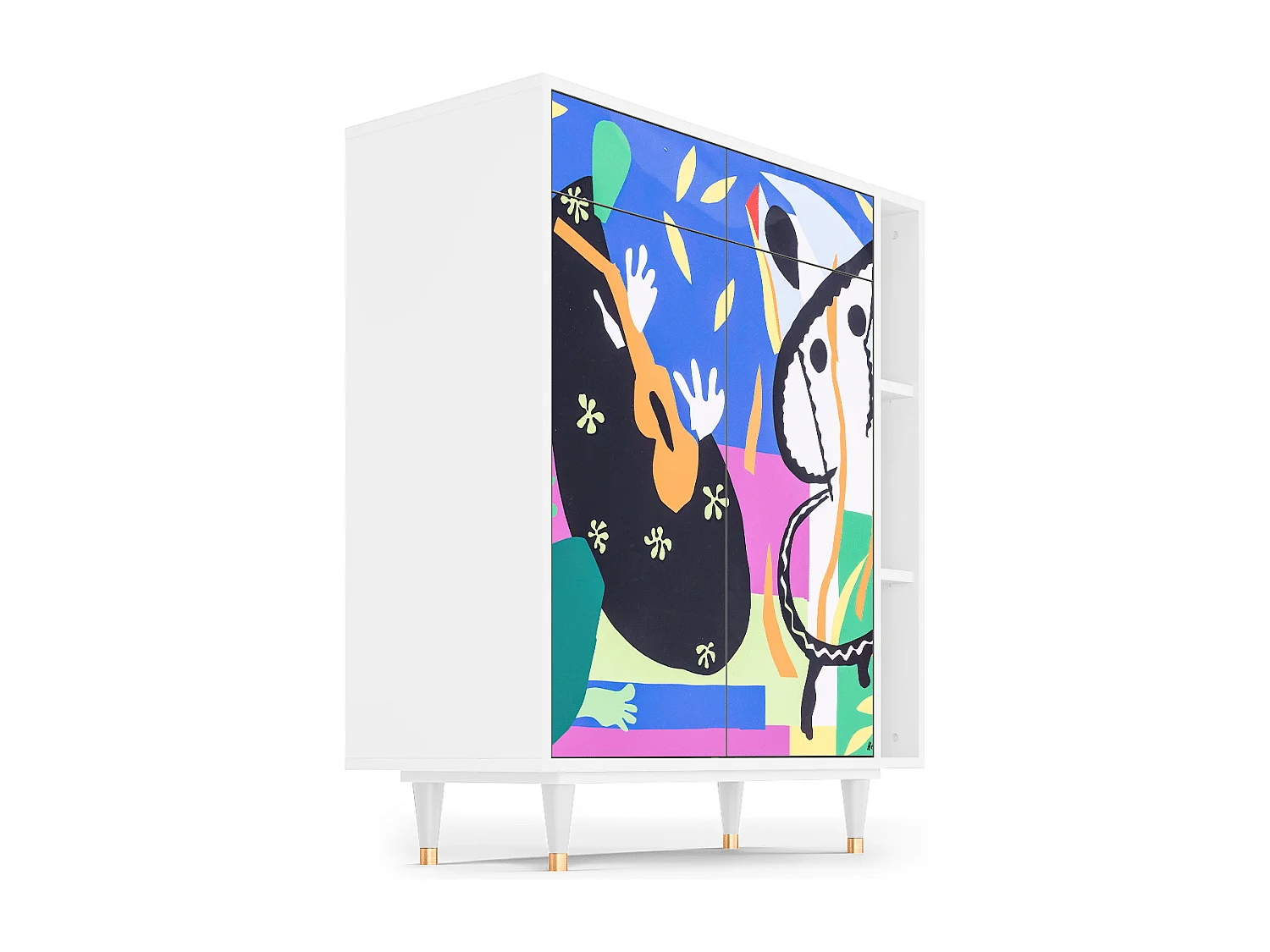 Sideboard - 96х110х41 cm - BS6 - La Tristesse du Roi, Weiß