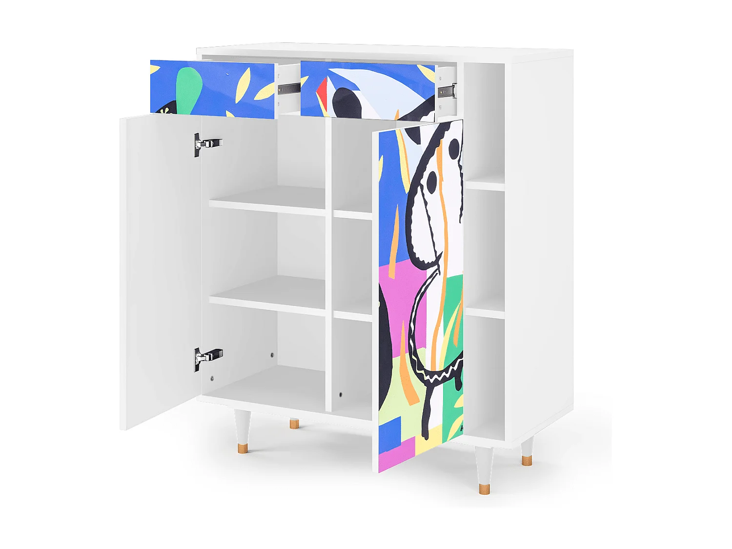 Sideboard - 96х110х41 cm - BS6 - La Tristesse du Roi, Weiß