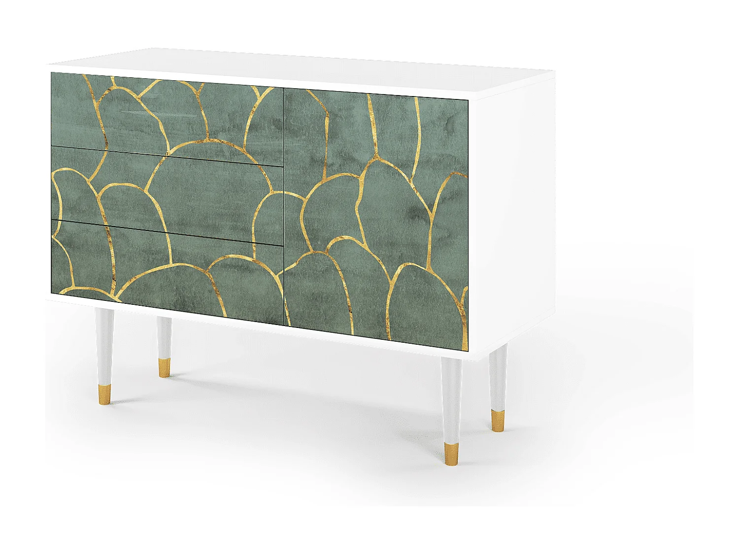 Buffet - 115х84х41 cm - S3 - Magnificent Water Lily, Blanc