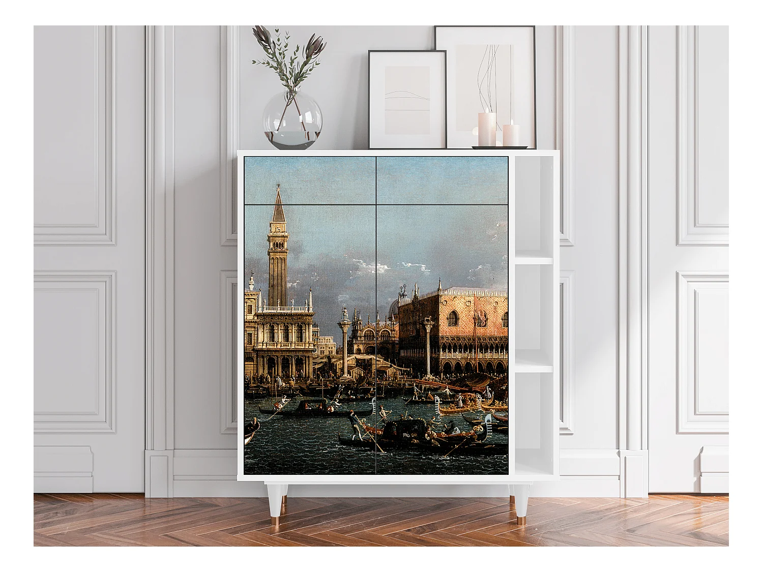 Kredens - 96х110х41 cm - BS6 - The Bucintoro, Biały