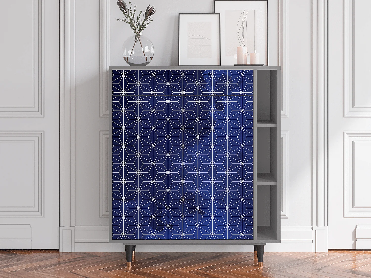 Dressoir - 96х110х41 cm - BS6 - Milky Way, Grijs