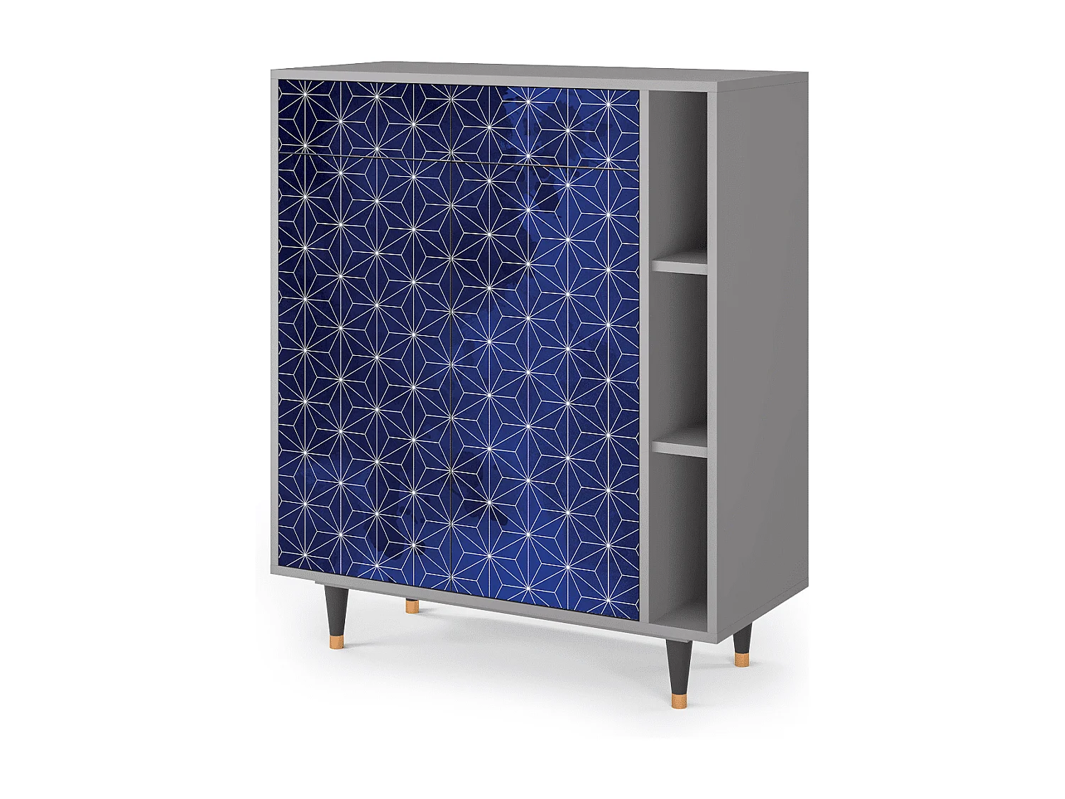 Dressoir - 96х110х41 cm - BS6 - Milky Way, Grijs