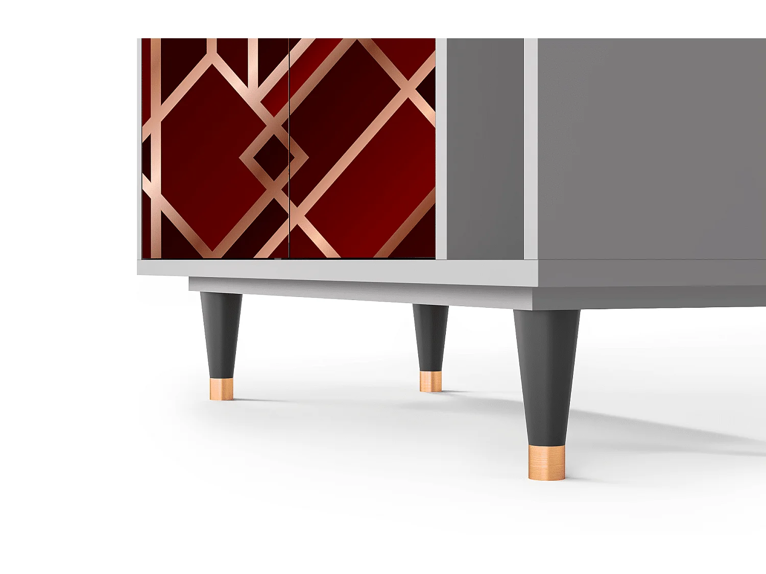 Aparador - 96х110х41 cm - BS6 - Velvet 1920's, Cinza