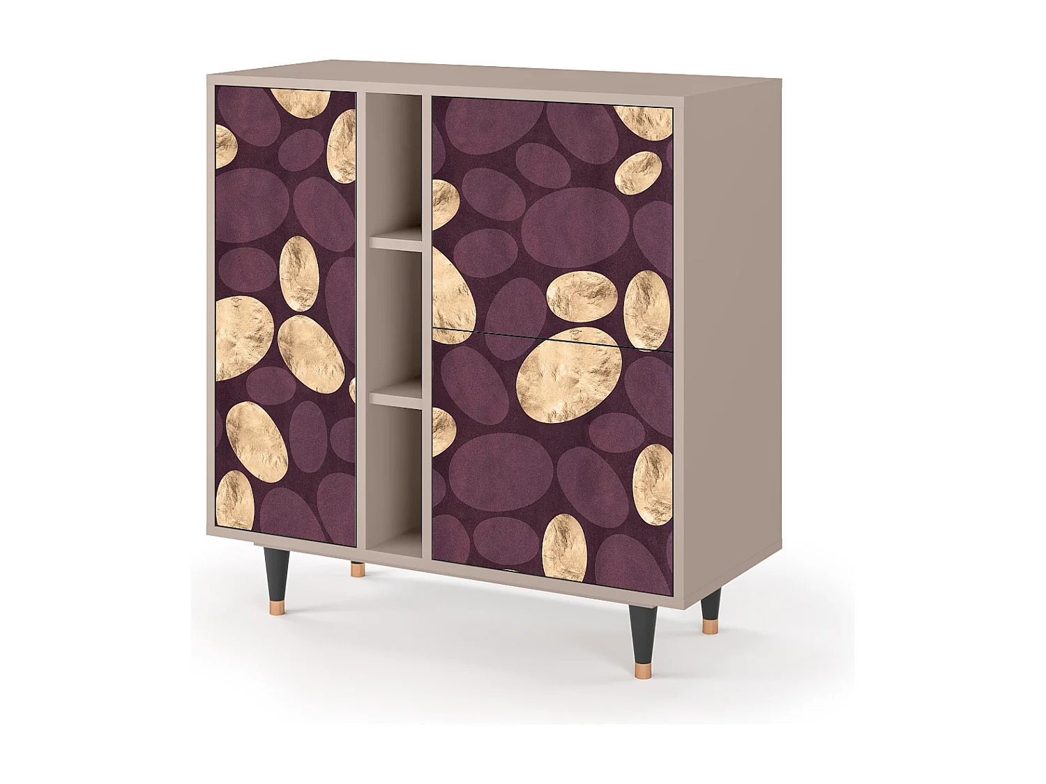 Kredens - 94х96х41 cm - BS5 - Fine Wine, Latte