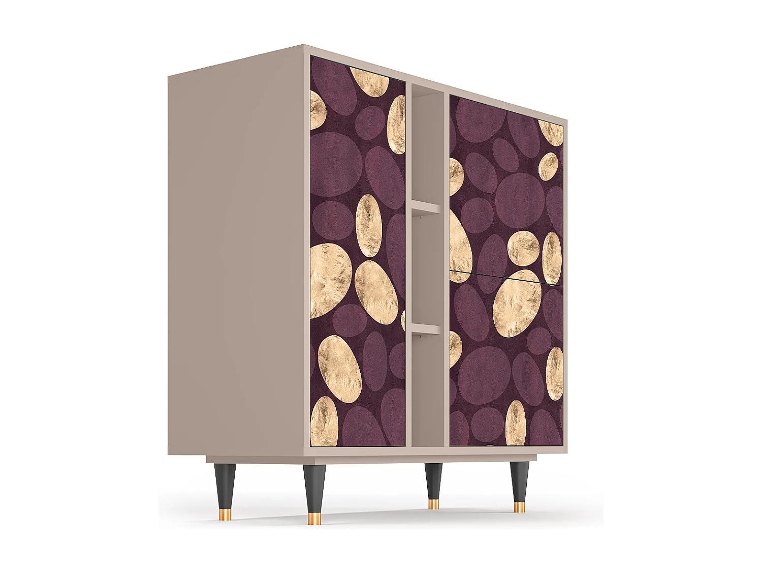 Kredens - 94х96х41 cm - BS5 - Fine Wine, Latte