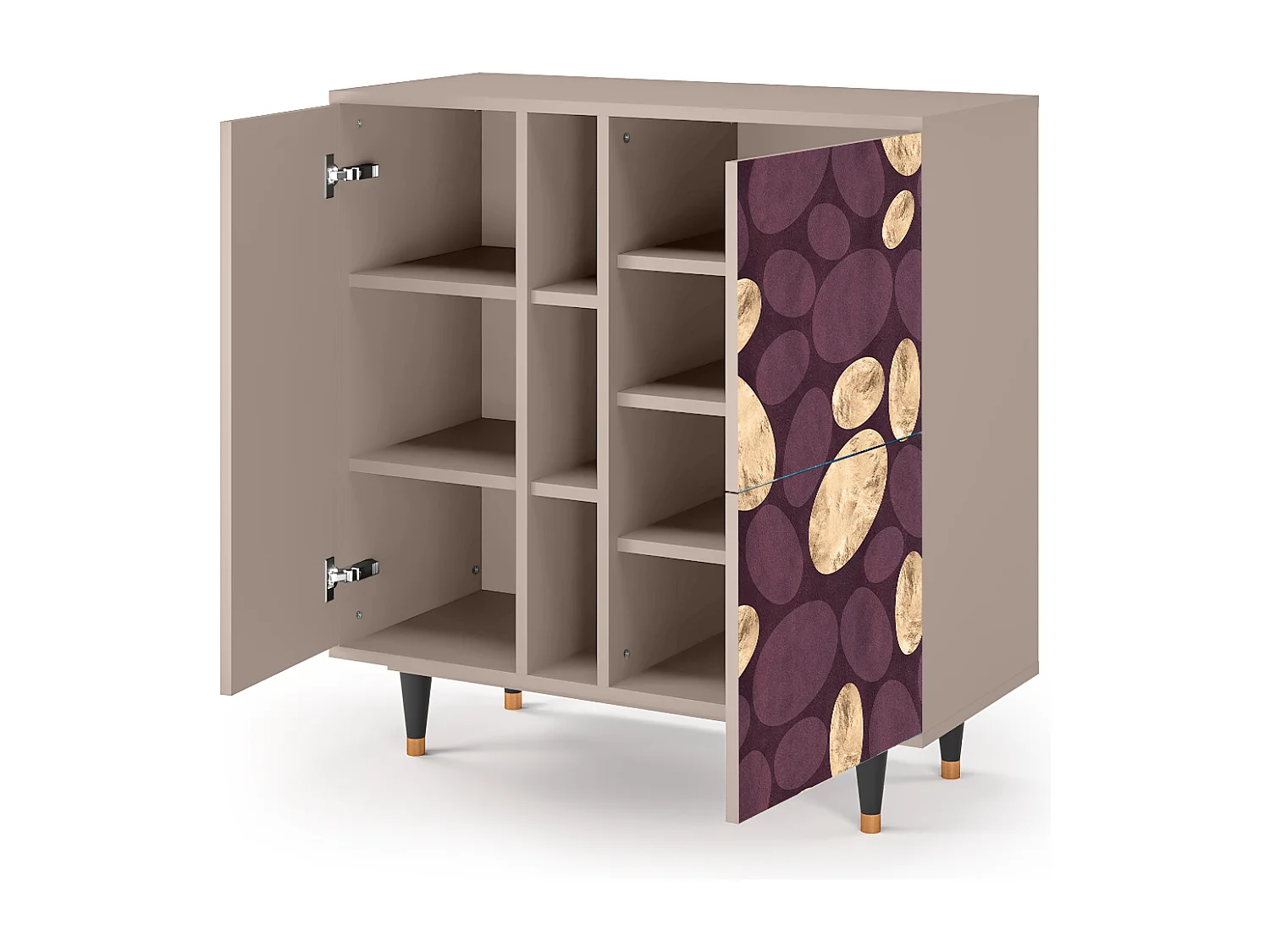 Kredens - 94х96х41 cm - BS5 - Fine Wine, Latte