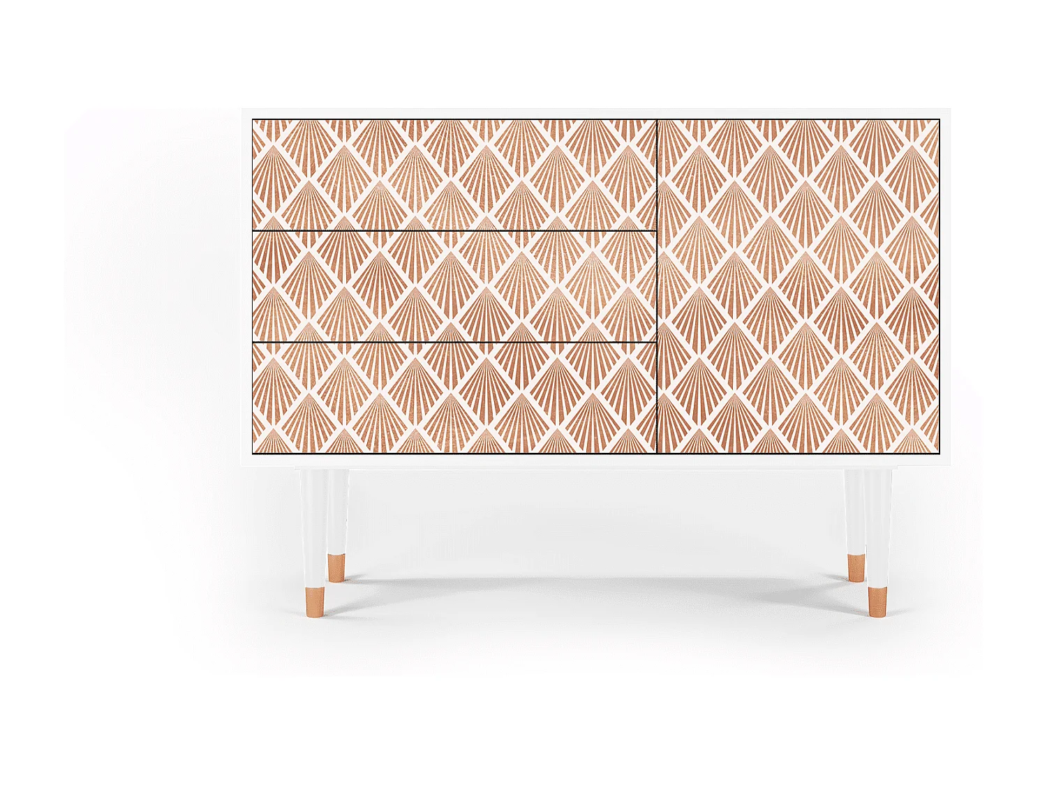 Credenza - 115х84х41 cm - S3 - Pastel Sunrise, Bianco