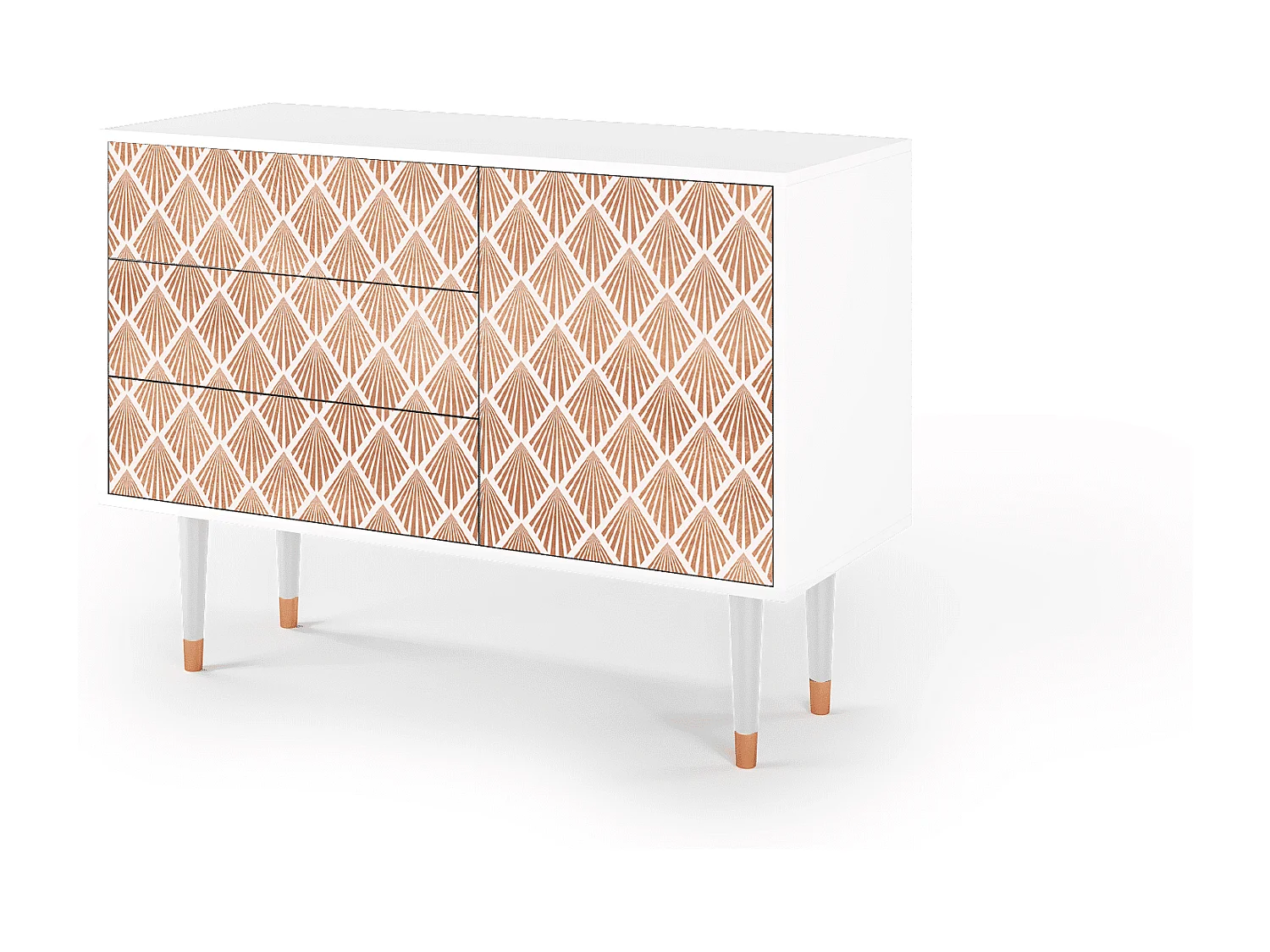 Credenza - 115х84х41 cm - S3 - Pastel Sunrise, Bianco