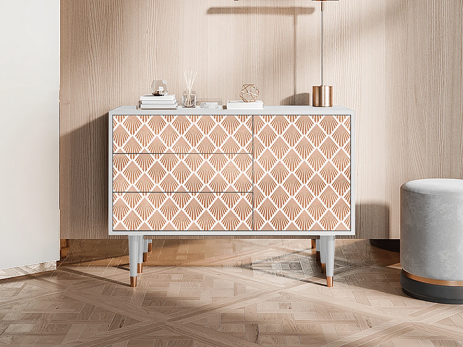 Buffet - 115х84х41 cm - S3 - Pastel Sunrise, Blanc