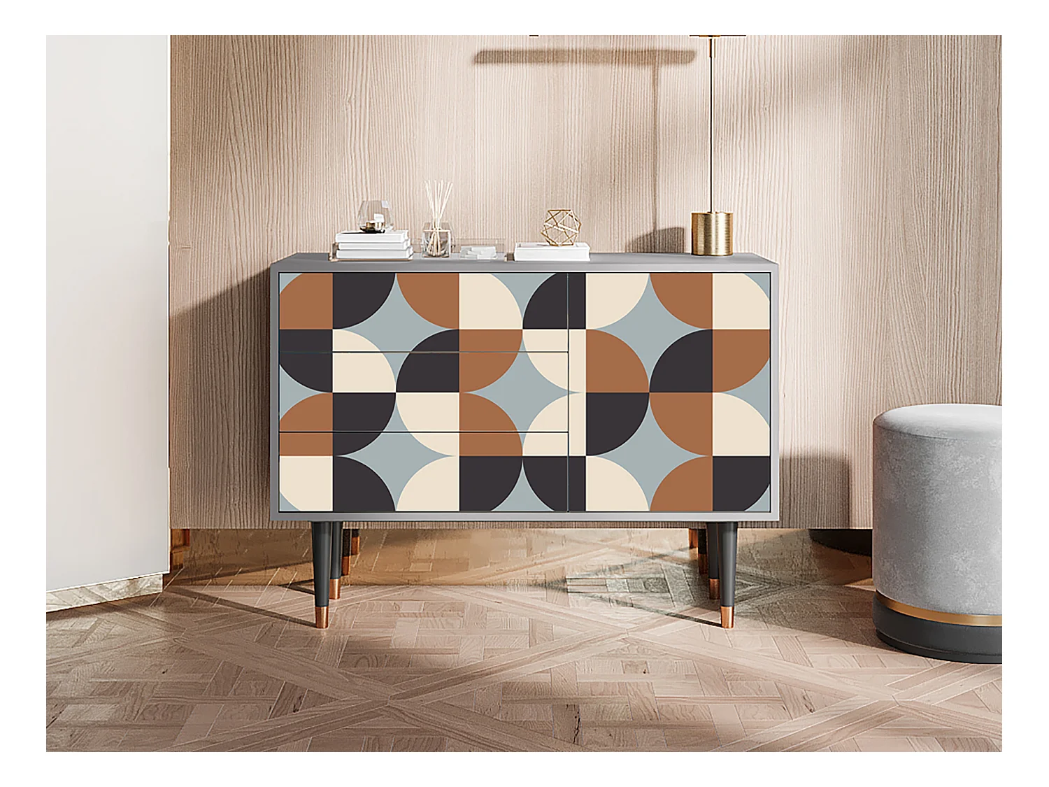 Buffet - 115х84х41 cm - S3 - Brown Sensation, Gris