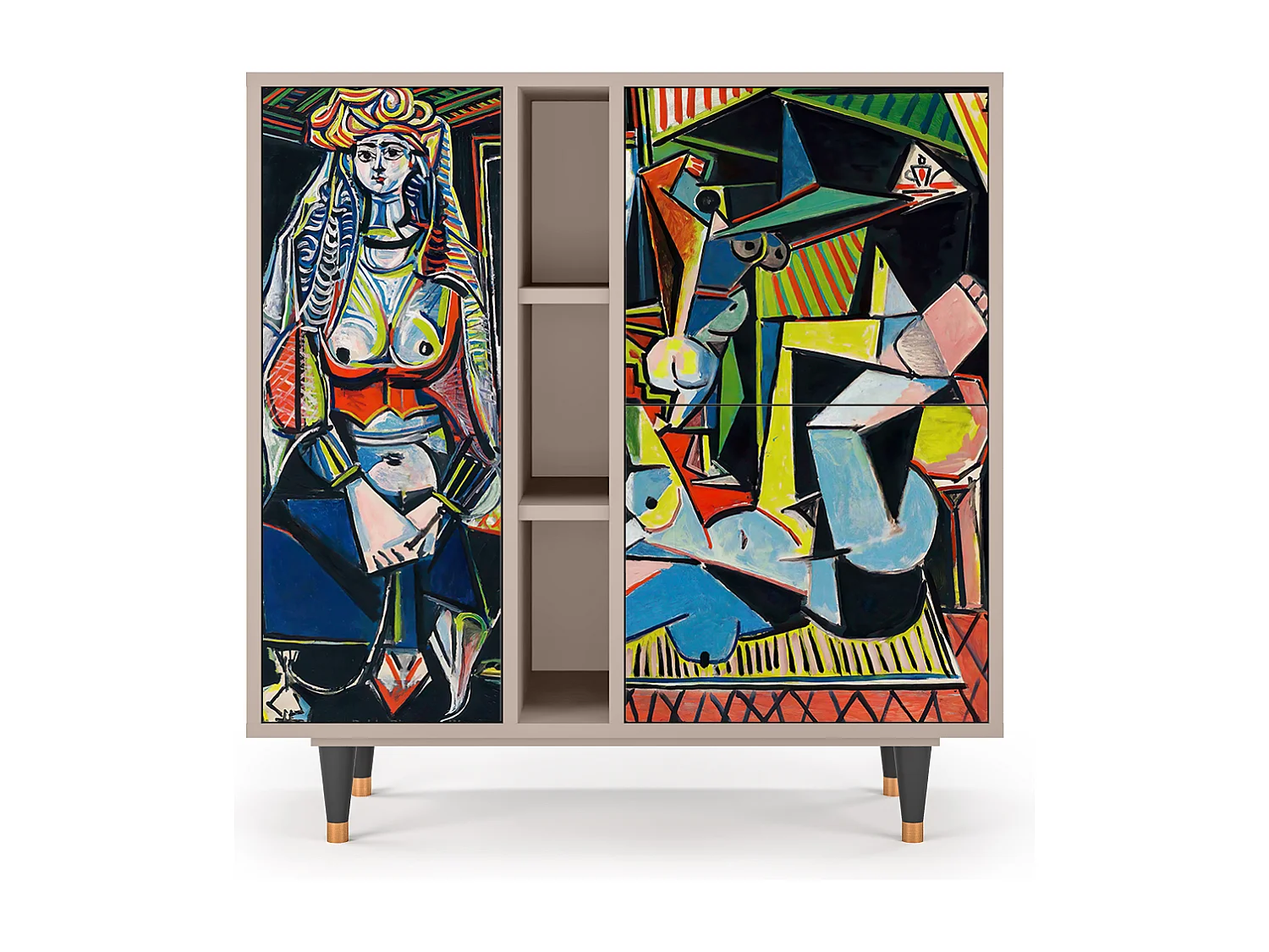 Kredens - 94х96х41 cm - BS5 - Women of Algiers, Latte