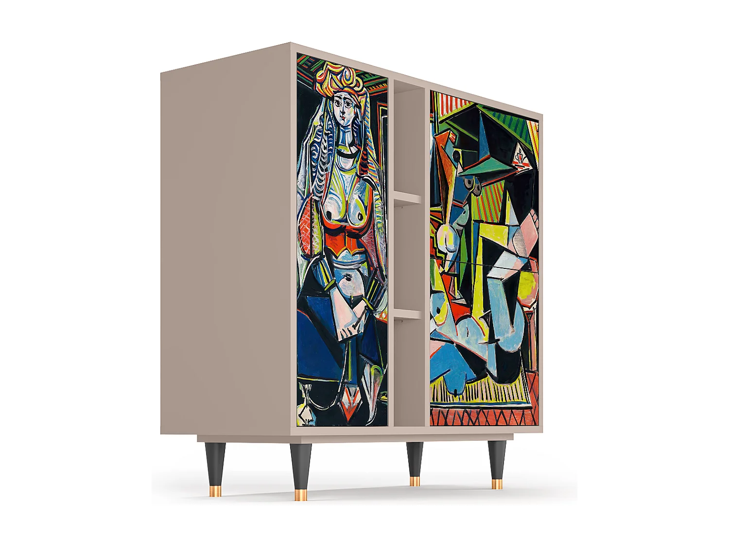 Kredens - 94х96х41 cm - BS5 - Women of Algiers, Latte