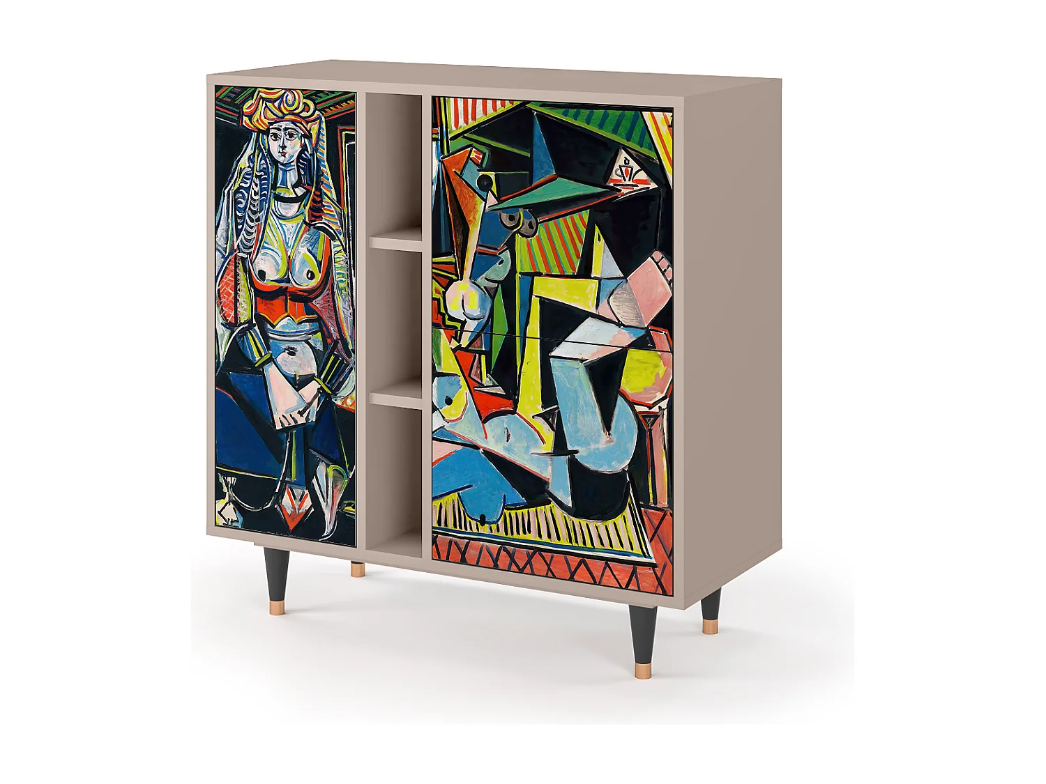 Kredens - 94х96х41 cm - BS5 - Women of Algiers, Latte