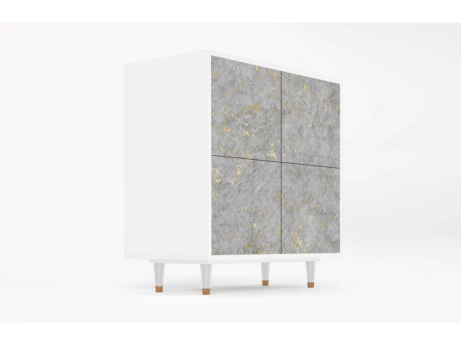 Aparador - 94x96x48 cm - BS3 - Mariana Trench, Branco