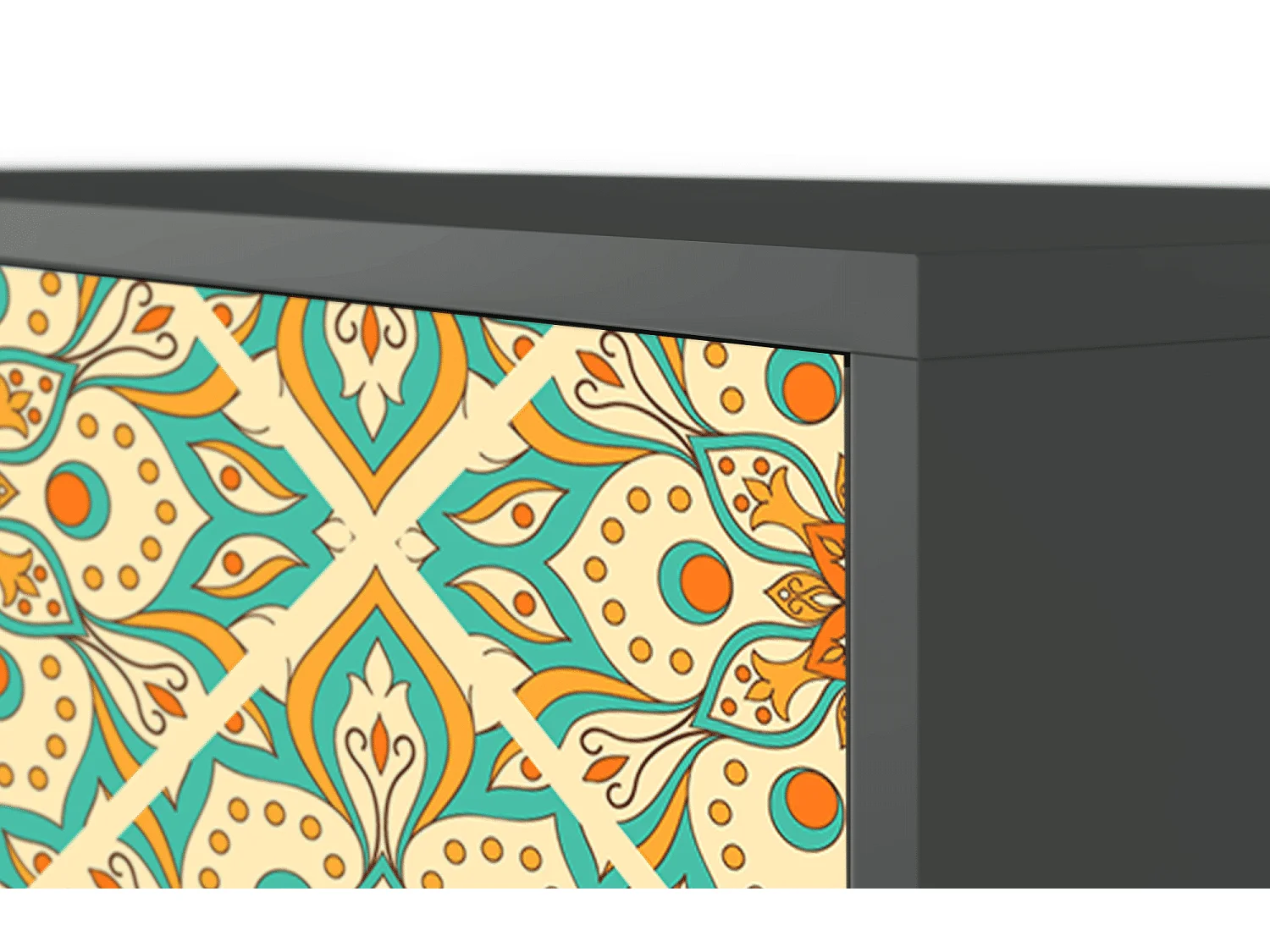 Aparador - 115х84х41 cm - S3 - Hindu Daisy, Antracite