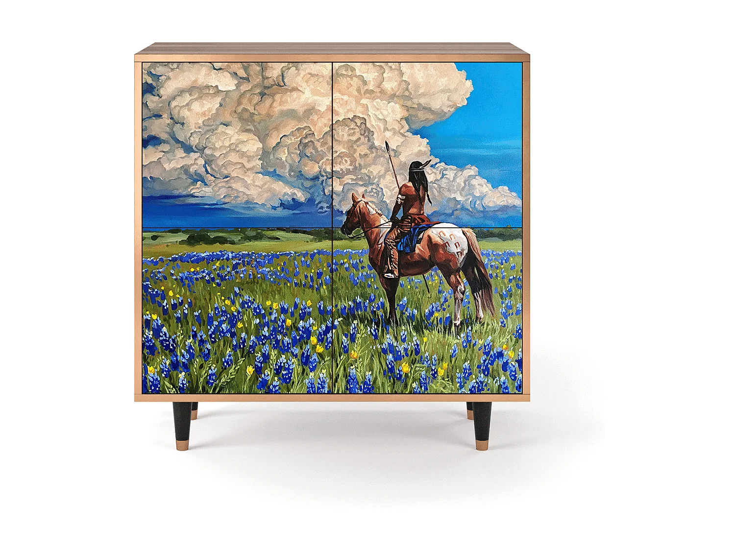 Kredens - 94x96x48 cm - BS3 - Thunderheads by Dean, Orzech