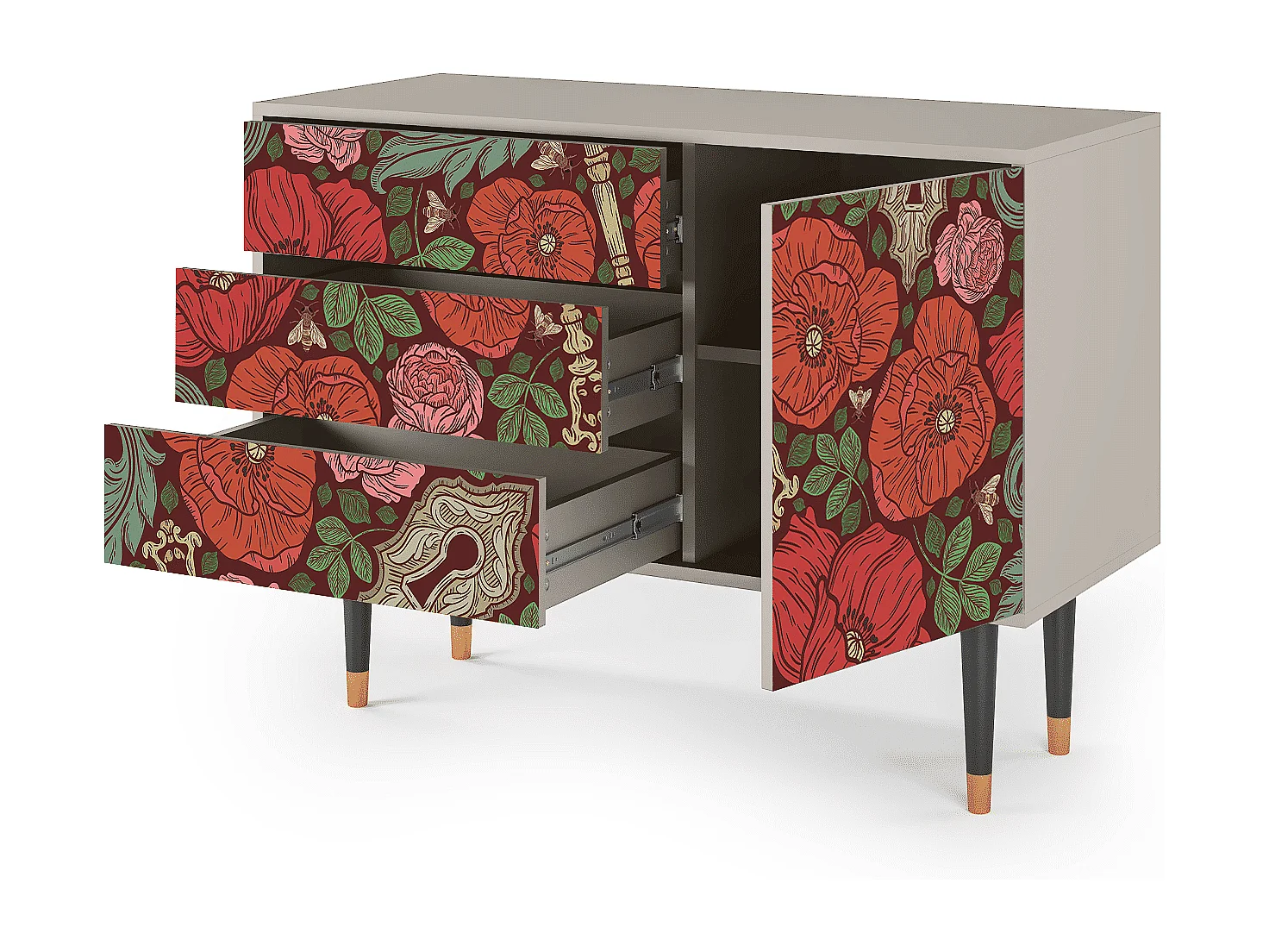 Buffet - 115х84х41 cm - S3 - Poppy Garden, Sable