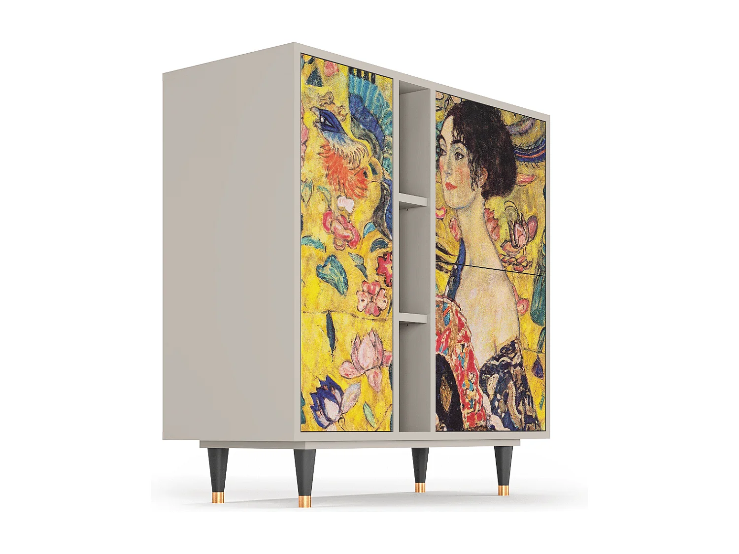 Buffet - 94х96х41 cm - BS5 - Lady with Fan by Klimt, Sable