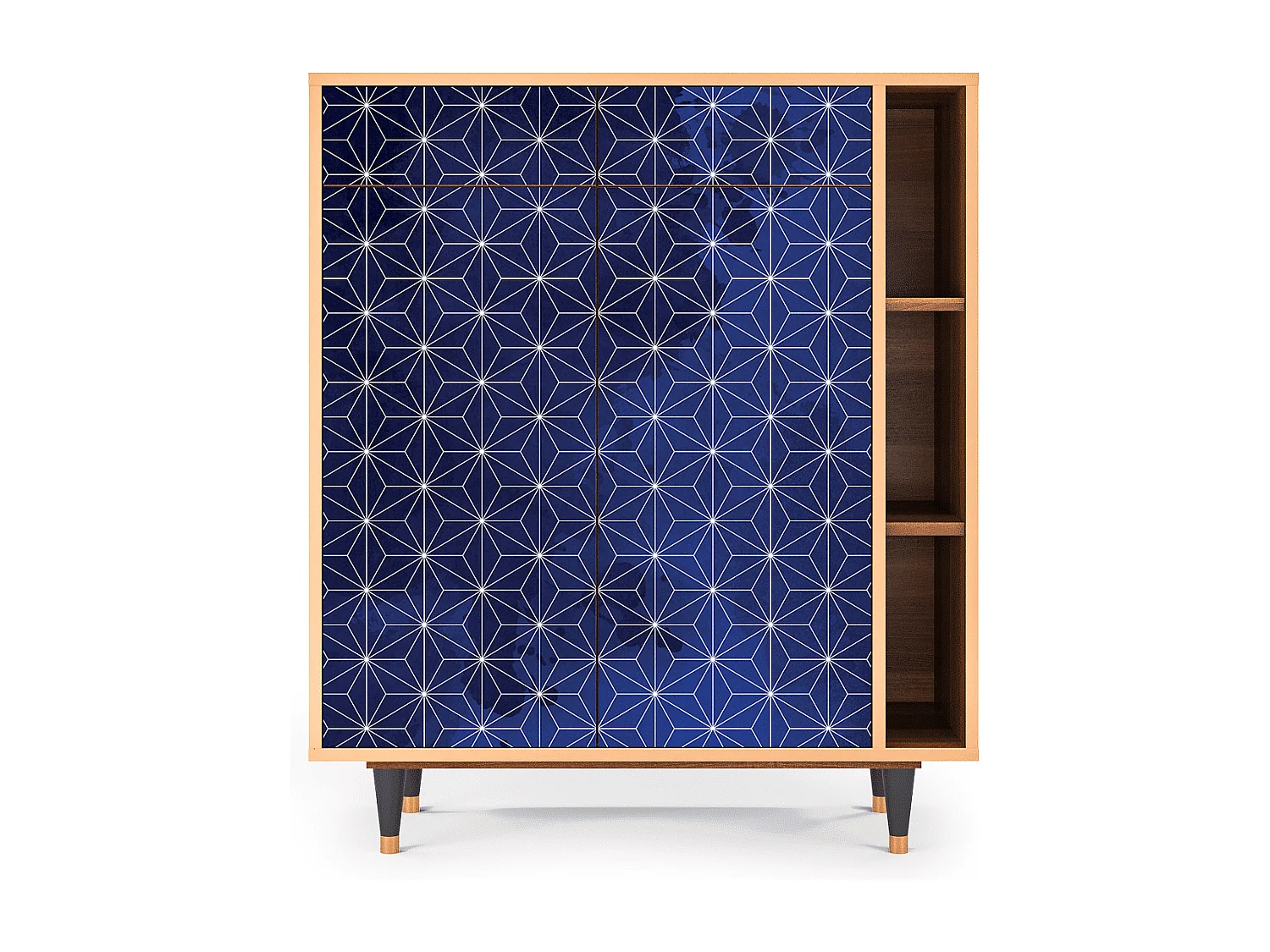 Dressoir - 96х110х41 cm - BS6 - Milky Way, Walnoot