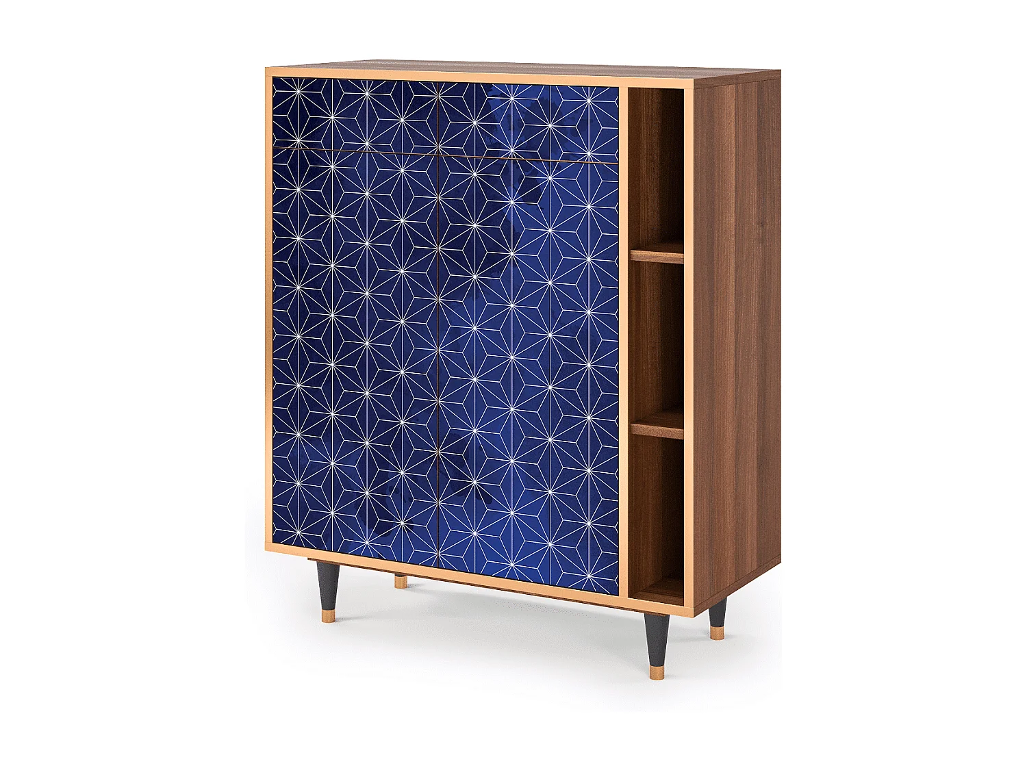 Dressoir - 96х110х41 cm - BS6 - Milky Way, Walnoot