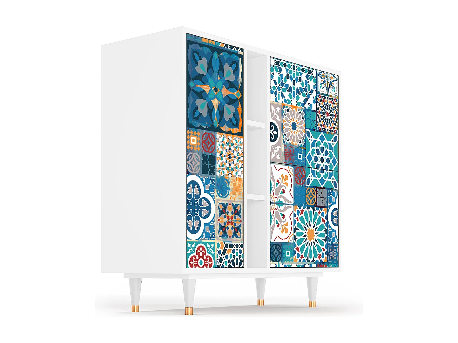 Buffet - 94х96х41 cm - BS5 - Moroccan Market, Blanc