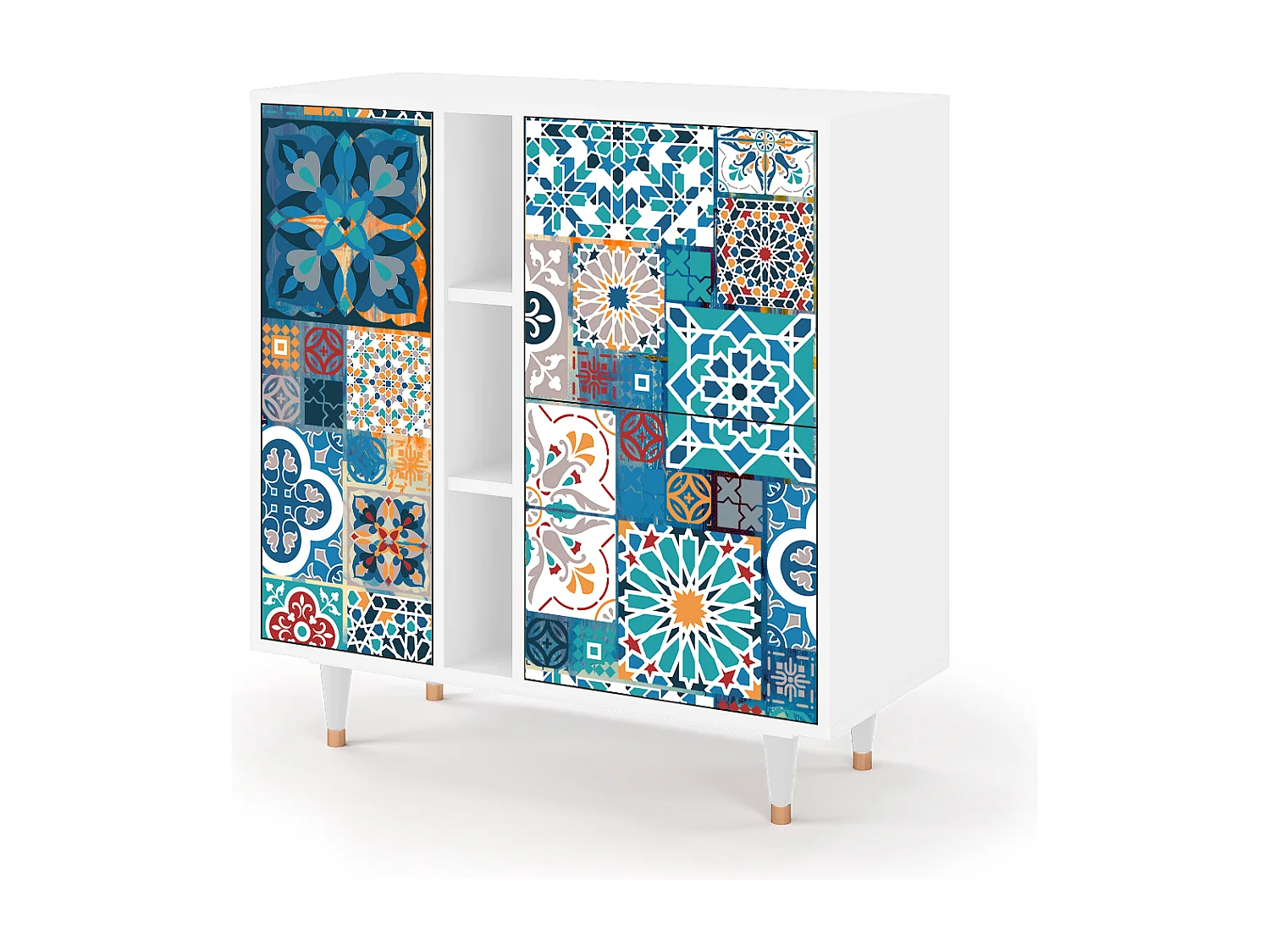 Buffet - 94х96х41 cm - BS5 - Moroccan Market, Blanc