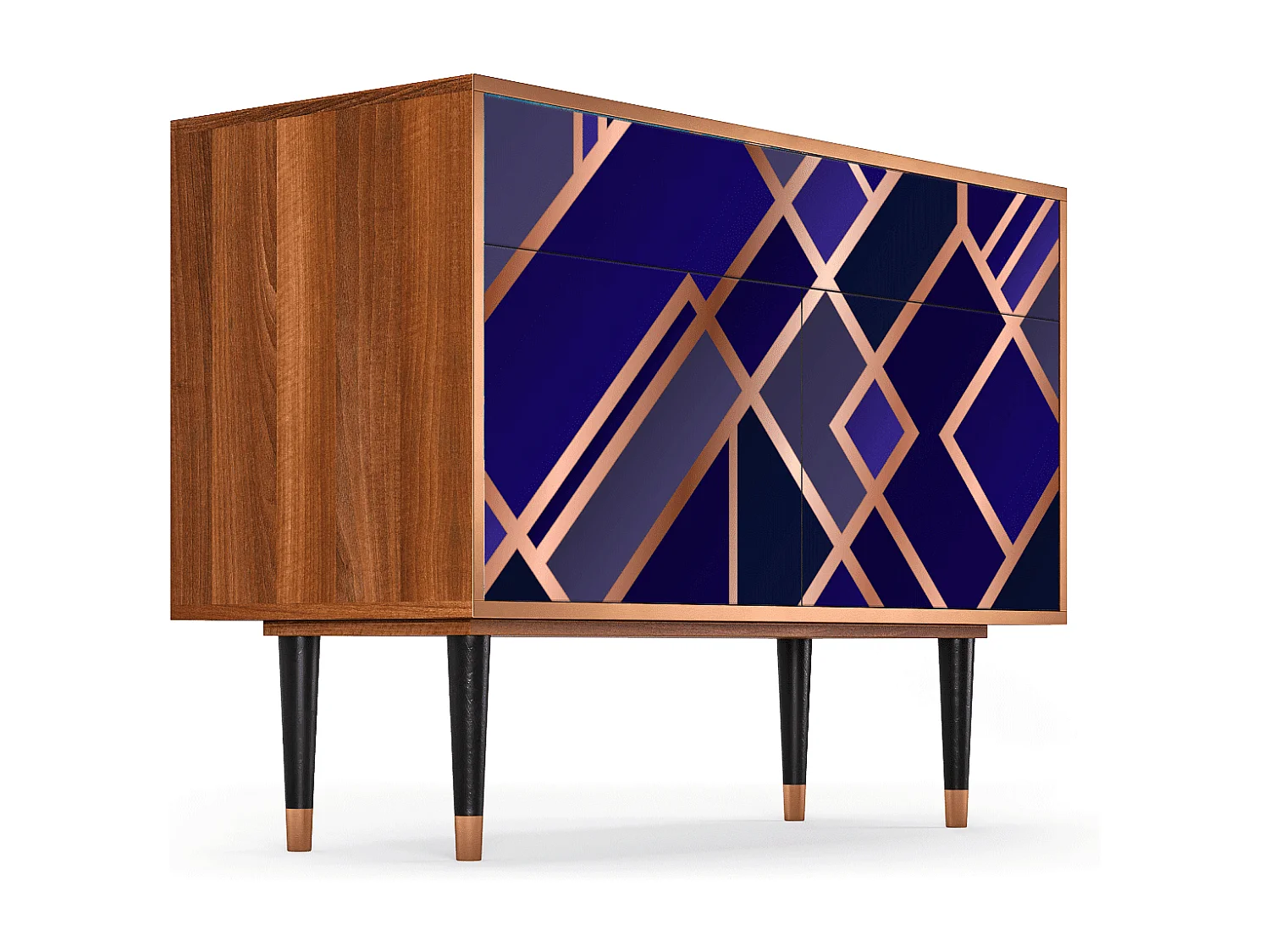 Buffet - 115x85x48 cm - BS4 - Aquamarine Getsby, Noyer