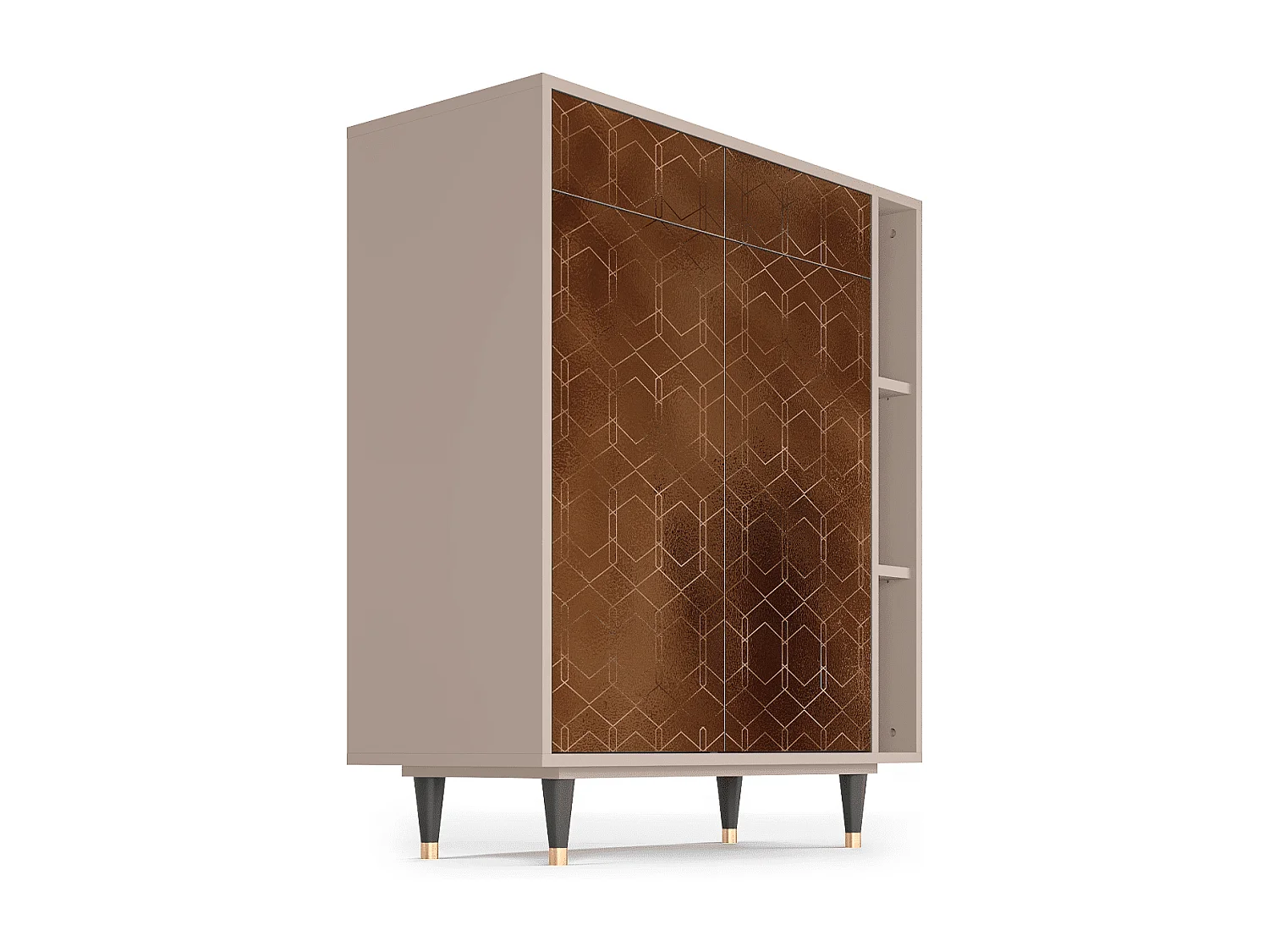 Kredens - 96х110х41 cm - BS6 - Chocolate Bar, Latte