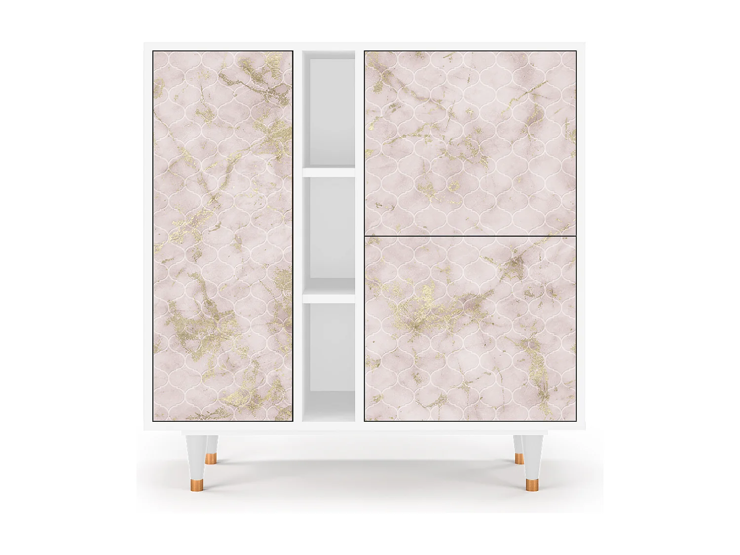 Buffet - 94х96х41 cm - BS5 - Dirty Roses, Blanc