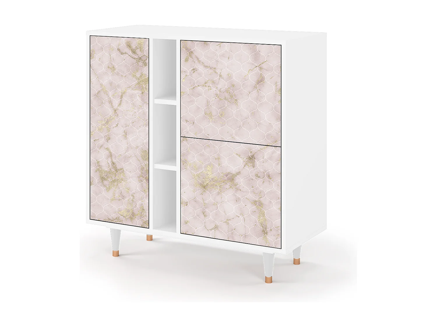 Buffet - 94х96х41 cm - BS5 - Dirty Roses, Blanc