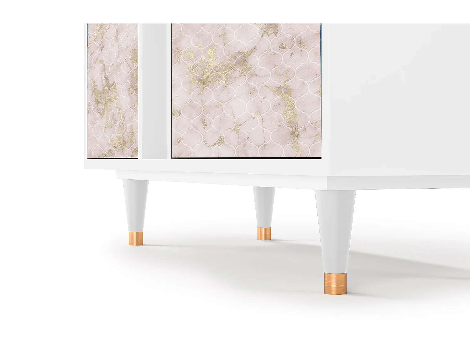 Buffet - 94х96х41 cm - BS5 - Dirty Roses, Blanc