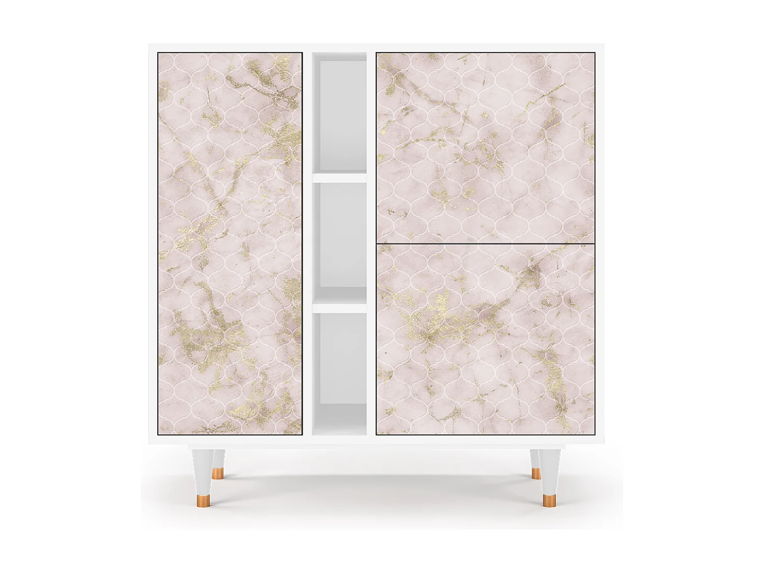 Buffet - 94х96х41 cm - BS5 - Dirty Roses, Blanc