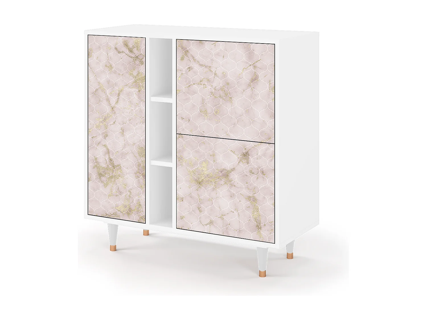 Buffet - 94х96х41 cm - BS5 - Dirty Roses, Blanc