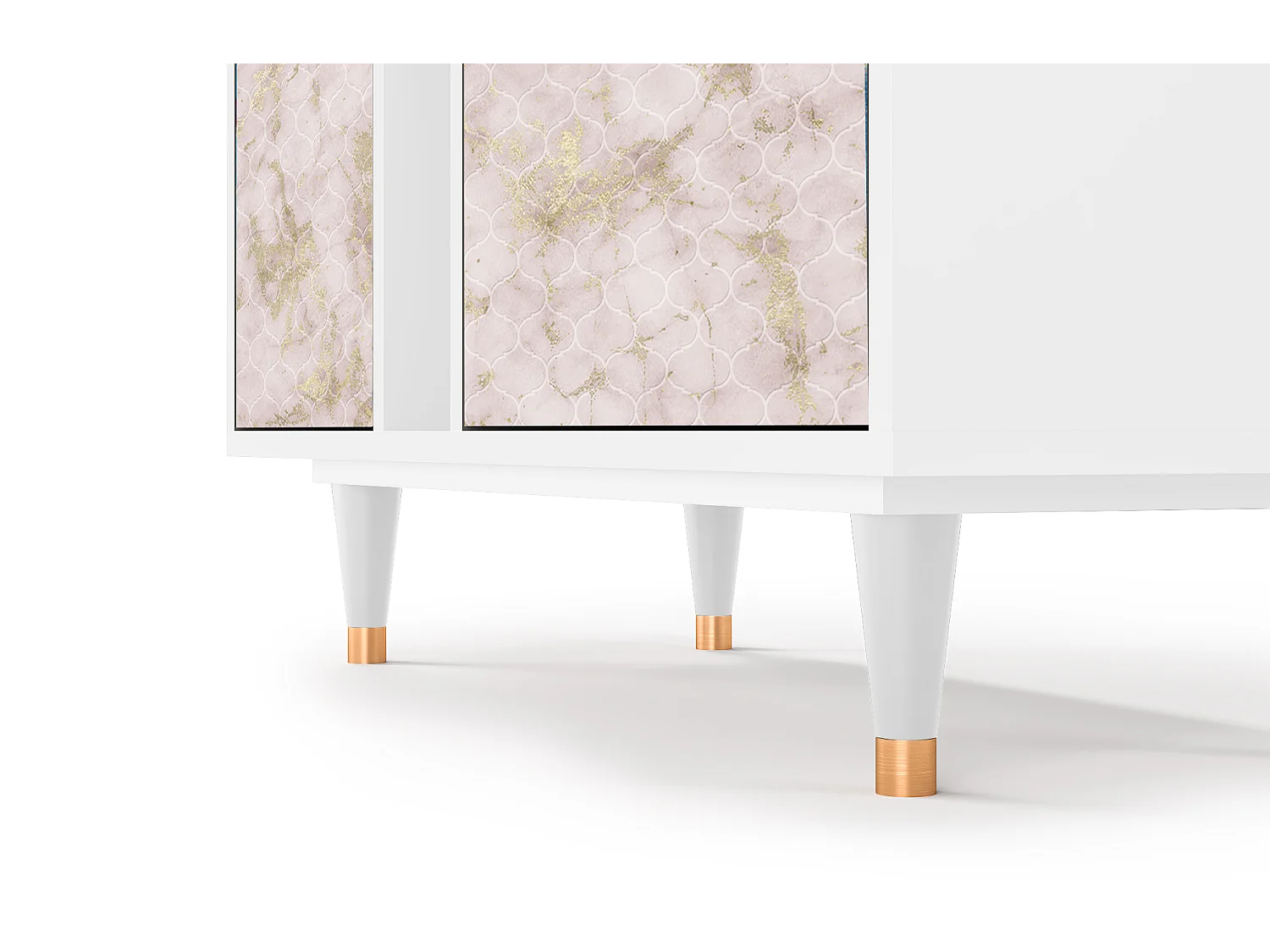 Buffet - 94х96х41 cm - BS5 - Dirty Roses, Blanc